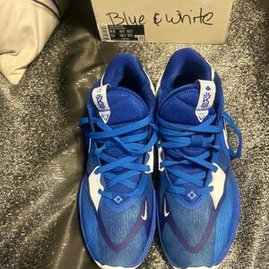 Nike Kyrie low 5 Basketball shoes Blue/White Men size 9.5